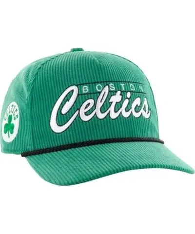 '47 Men's NBA Kelly Boston Celtics Double Header Sidepatch Cord Hitch Adjustable Hat