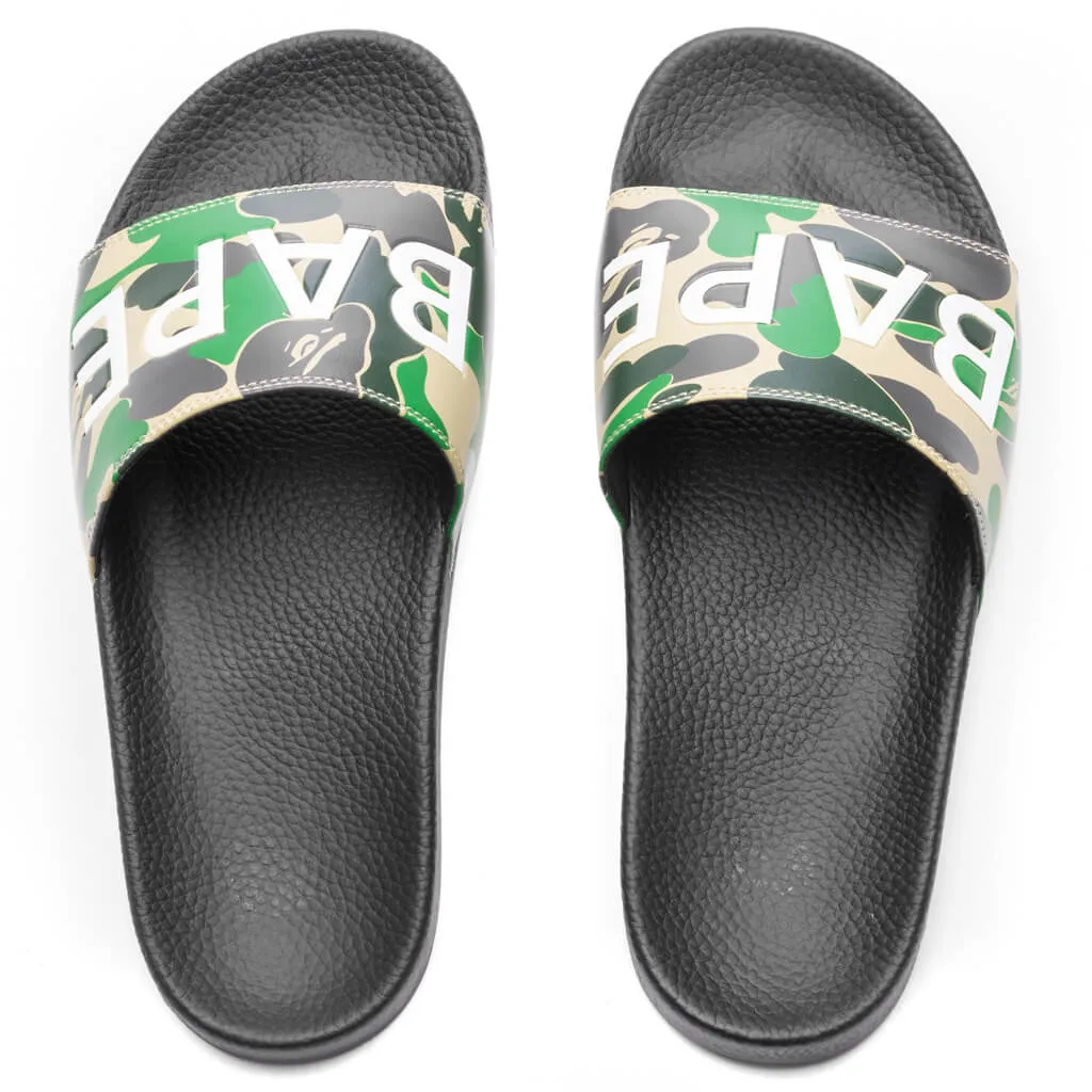 Abc Camo Slide Sandals  - Green