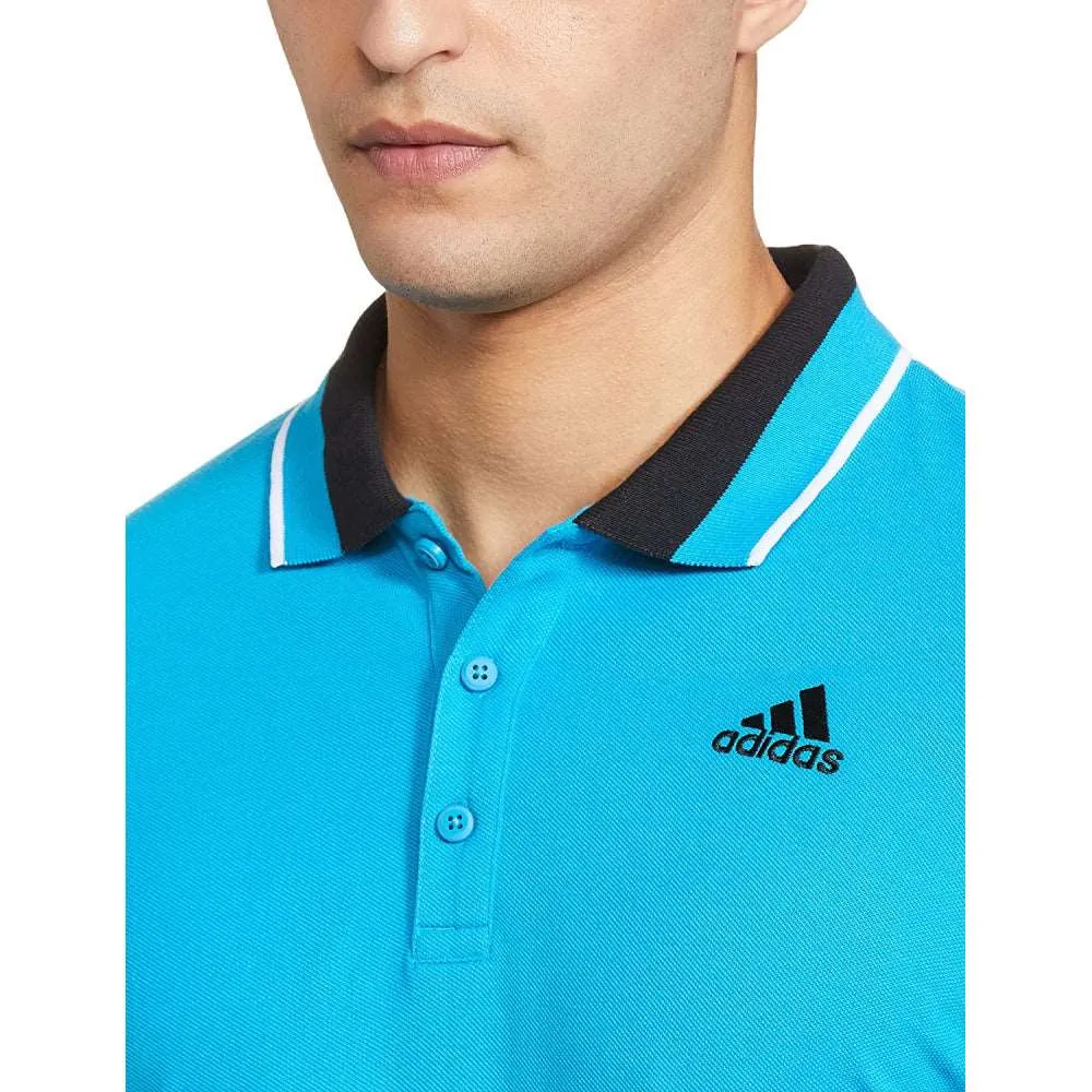 Adidas Men's Essentials Core Polo Tee (Bold Aqua)