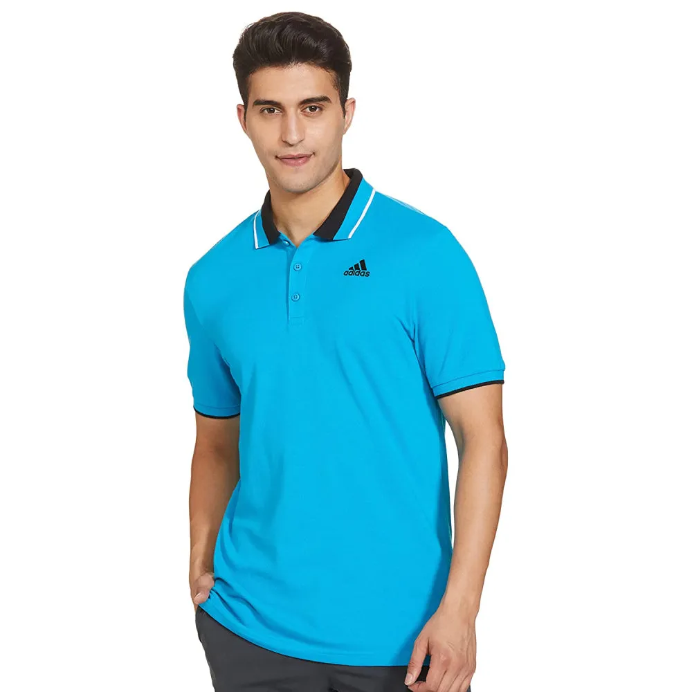 Adidas Men's Essentials Core Polo Tee (Bold Aqua)