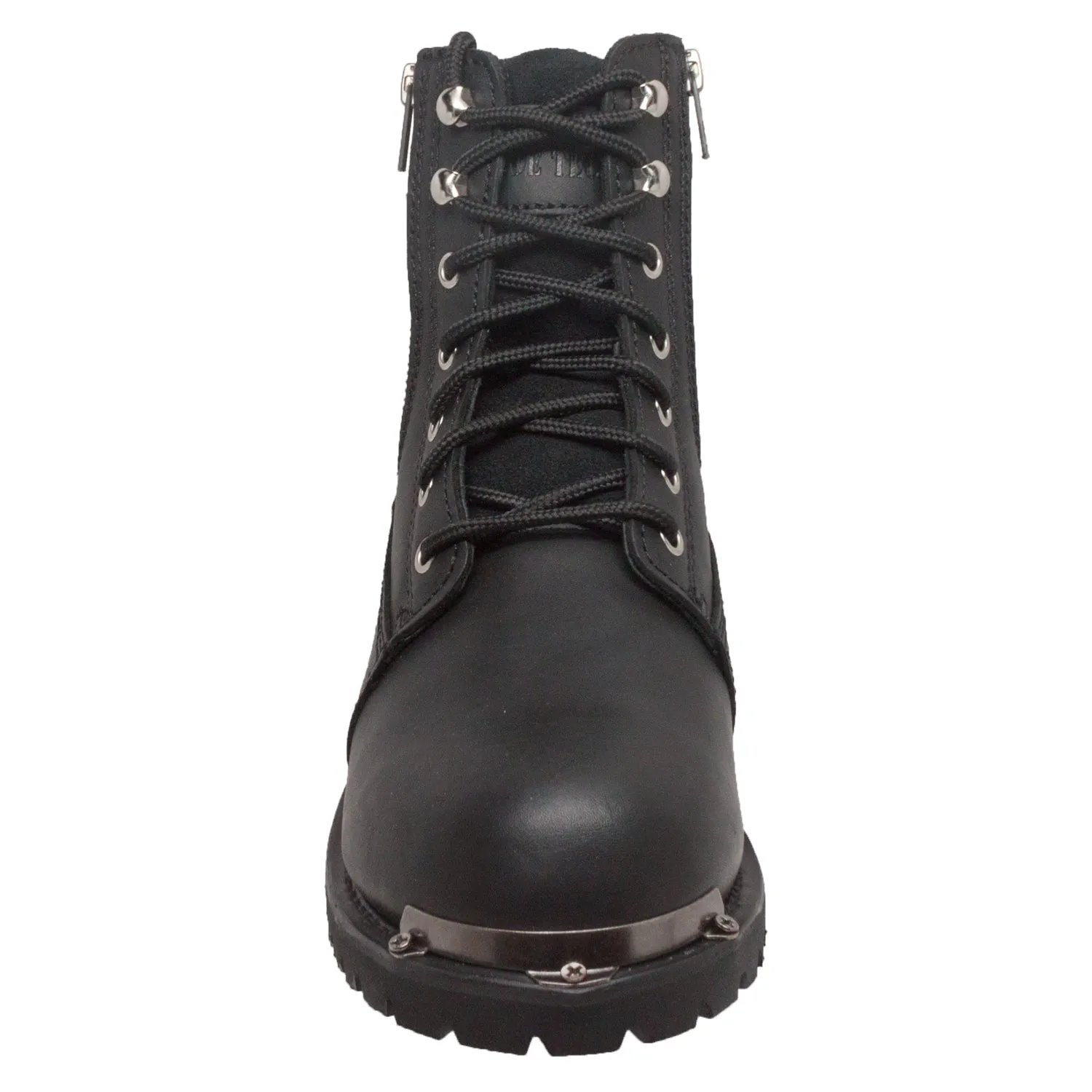 AdTec Womens 6in Reflective Double Zipper Black Military Boots