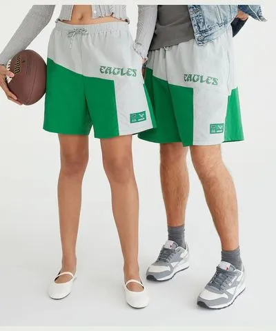 Aeropostale Philadelphia Eagles Nylon Shorts 6.5