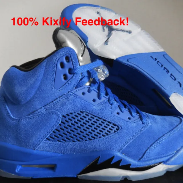 Air Jordan 5 Blue Suede