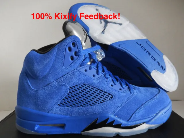 Air Jordan 5 Blue Suede