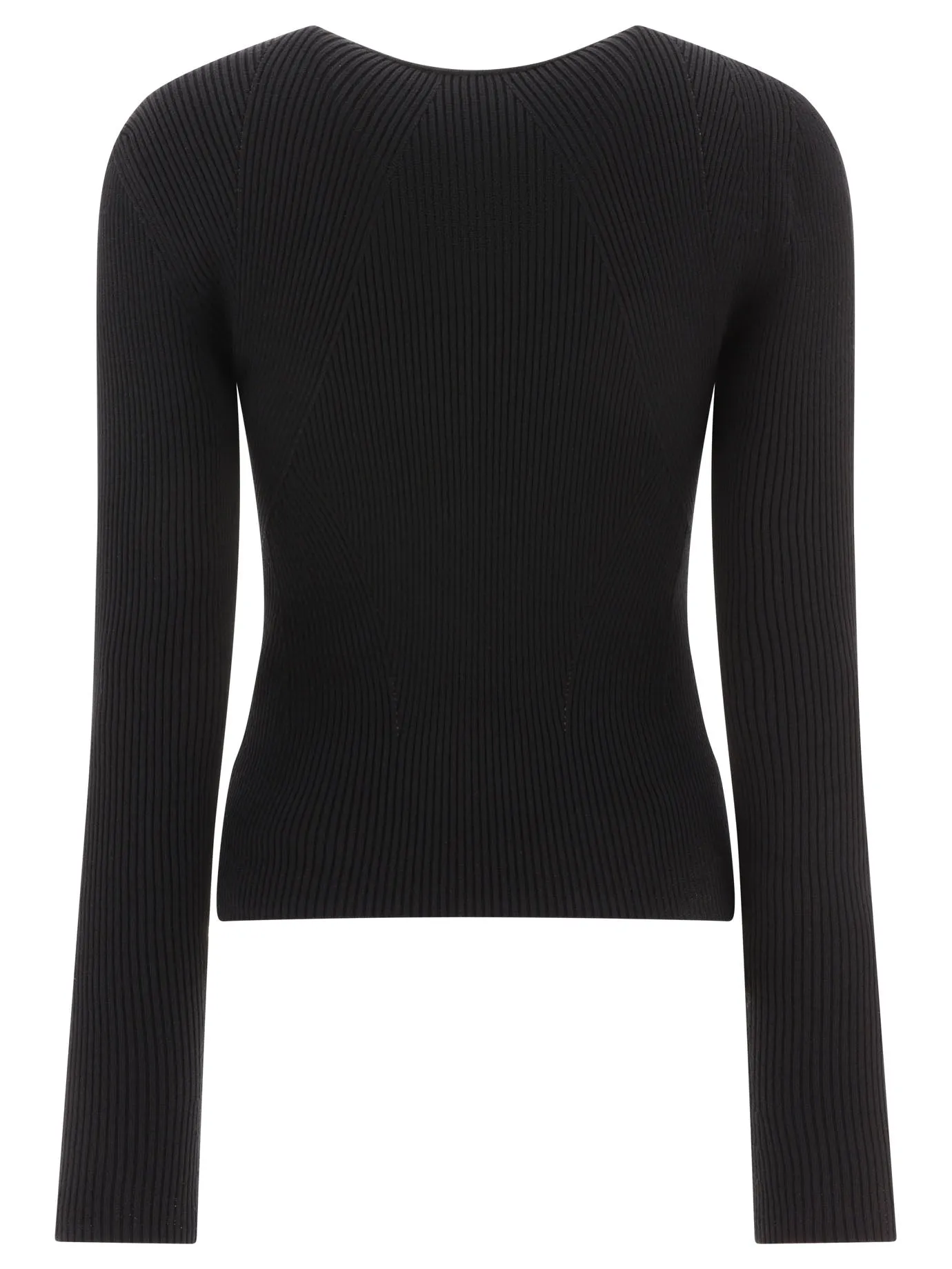 Alexander McQueen    Alexander Mc Queen Slashed Ribbed Knit Jumper