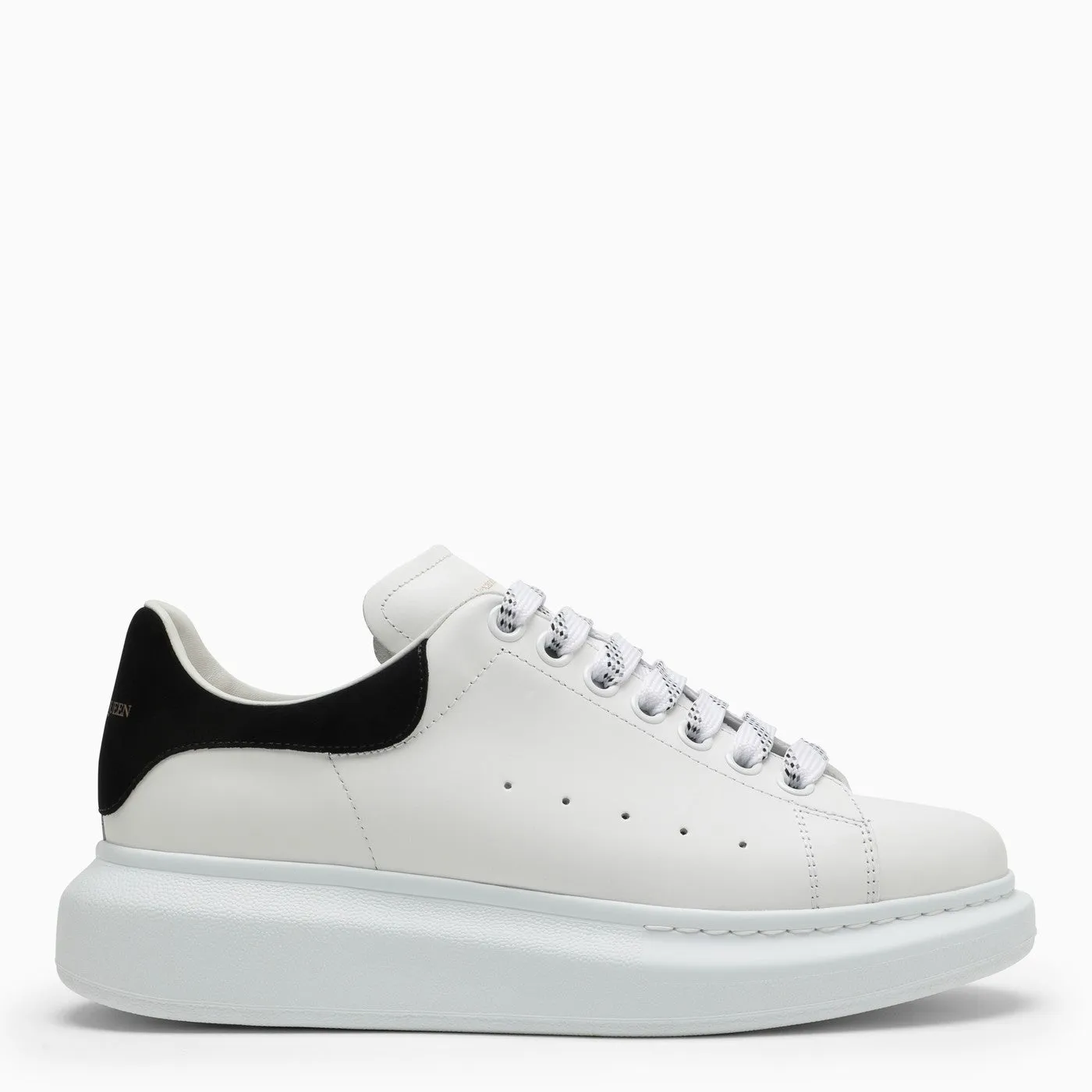 Alexander McQueen    Alexander Mc Queen White And Black Oversized Sneakers