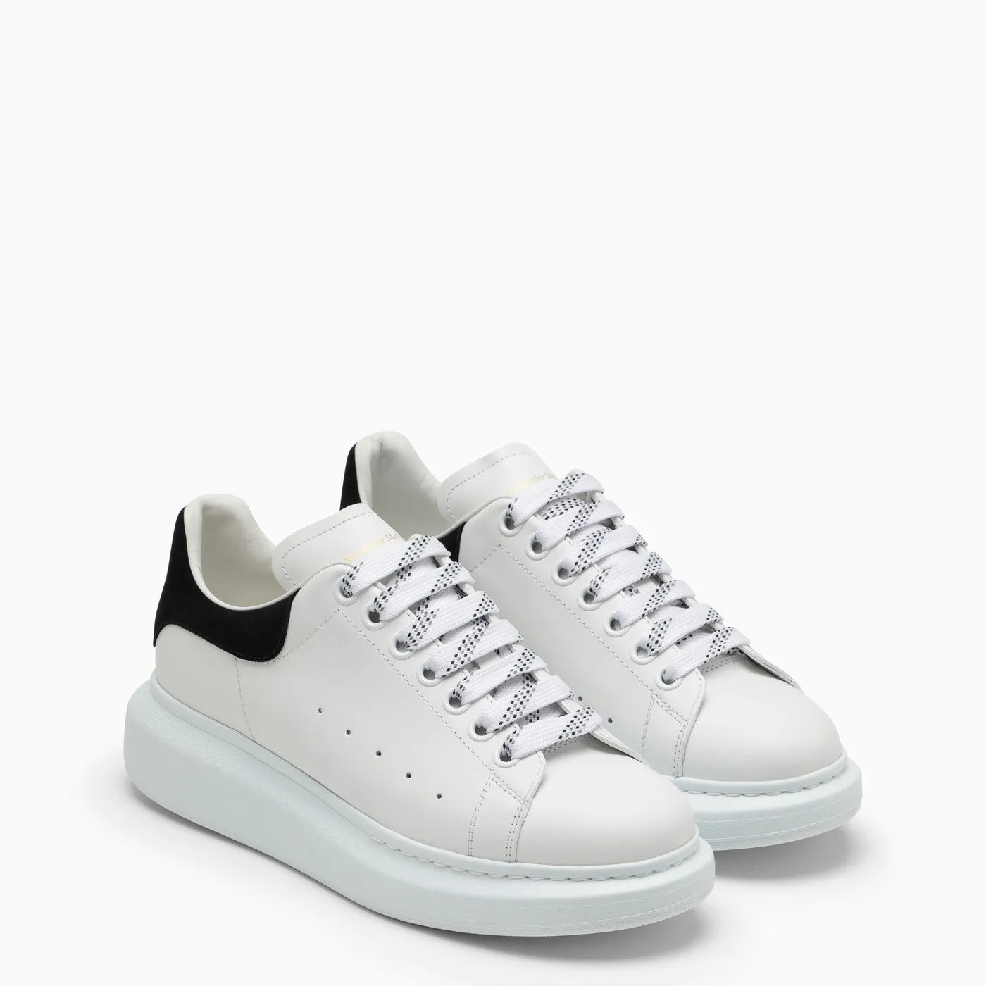 Alexander McQueen    Alexander Mc Queen White And Black Oversized Sneakers