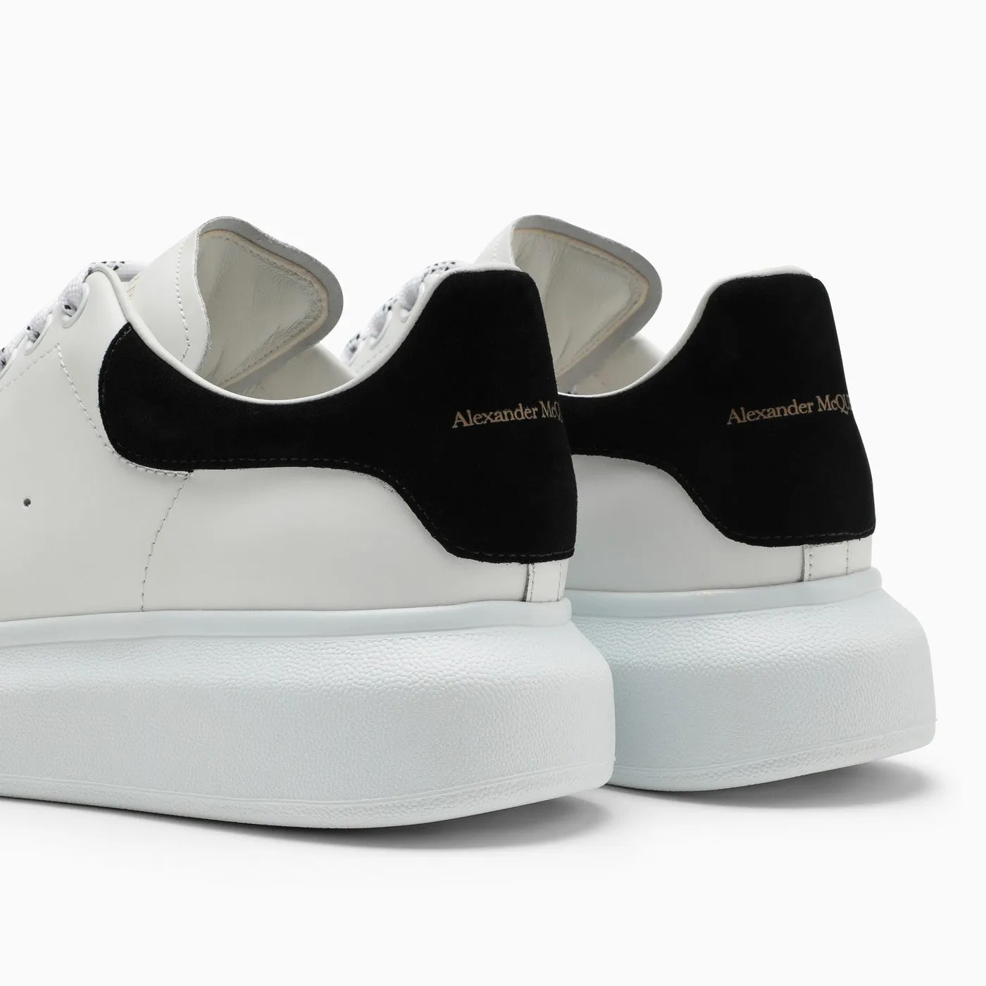 Alexander McQueen    Alexander Mc Queen White And Black Oversized Sneakers