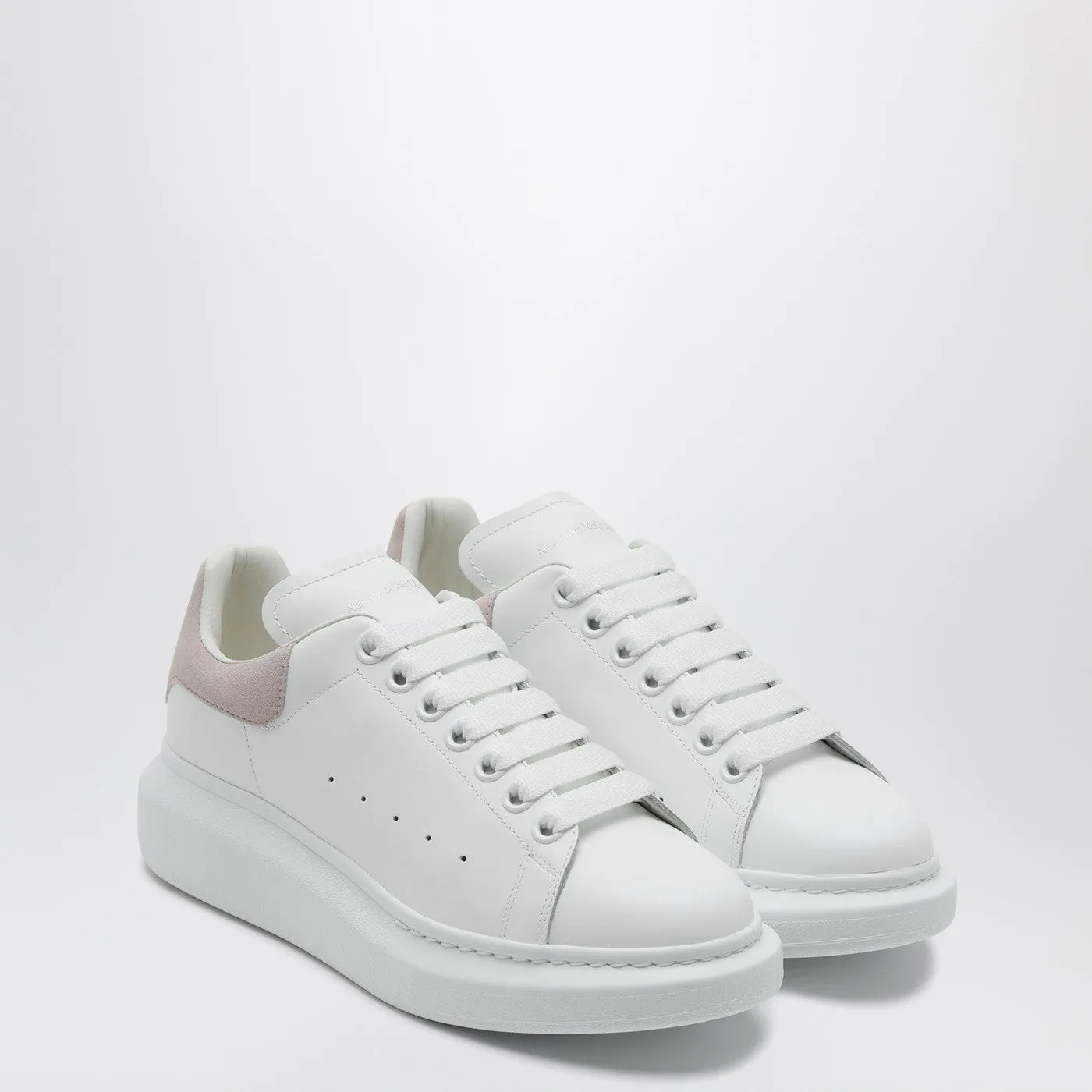 Alexander McQueen    Alexander Mc Queen White And Pink Oversized Sneakers