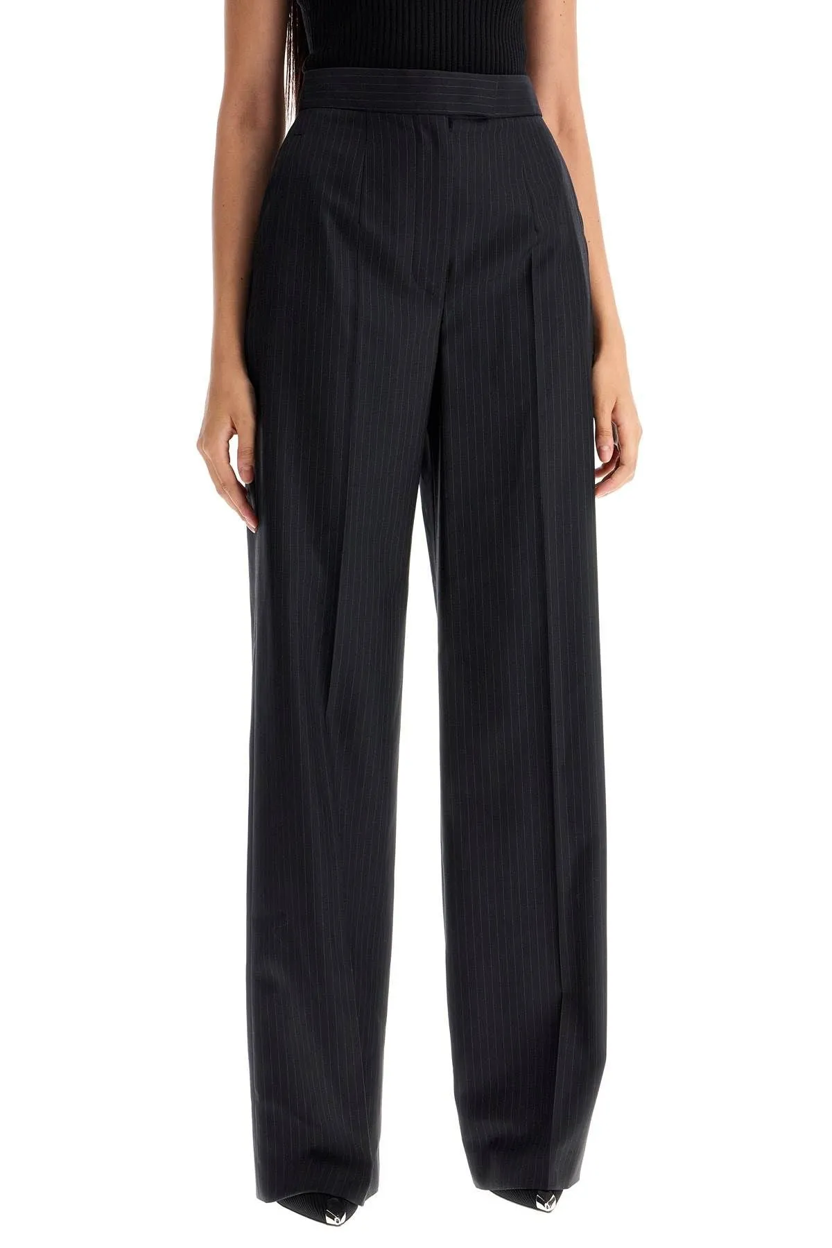 Alexander McQueen    Alexander Mcqueen Wide Striped Trous