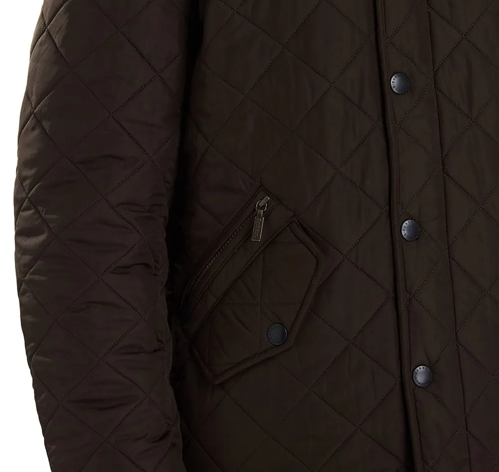 Barbour Powell Quilted Jacket Olive Mens - A One Clothing