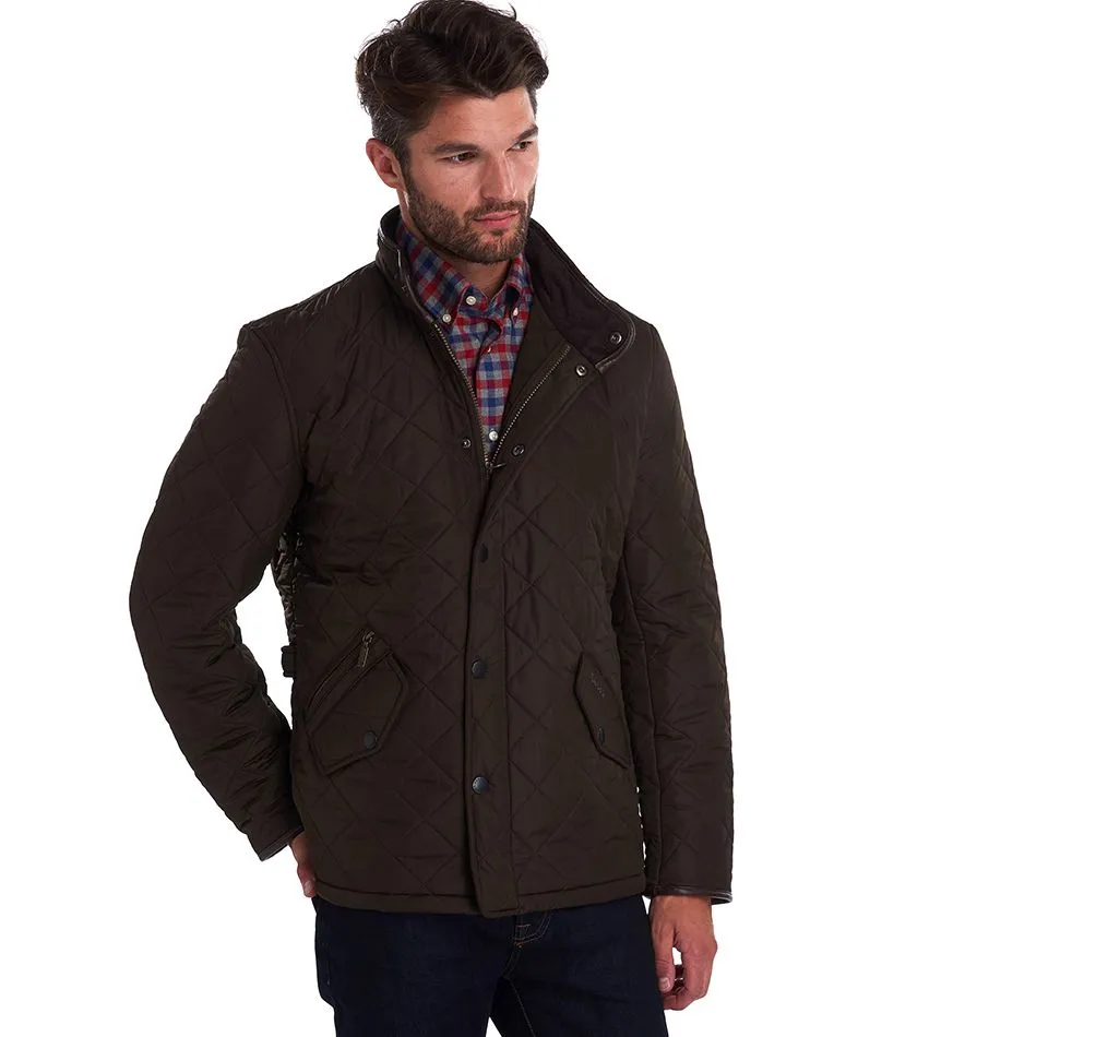 Barbour Powell Quilted Jacket Olive Mens - A One Clothing