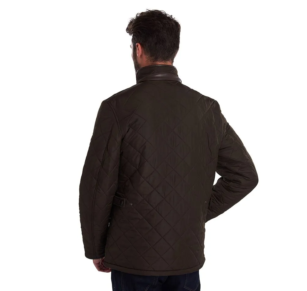 Barbour Powell Quilted Jacket Olive Mens - A One Clothing