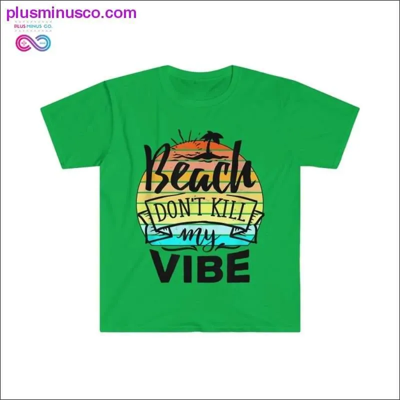 Beach Dont Kill My Vibe Retro Sunset Funny Summer T-Shirt