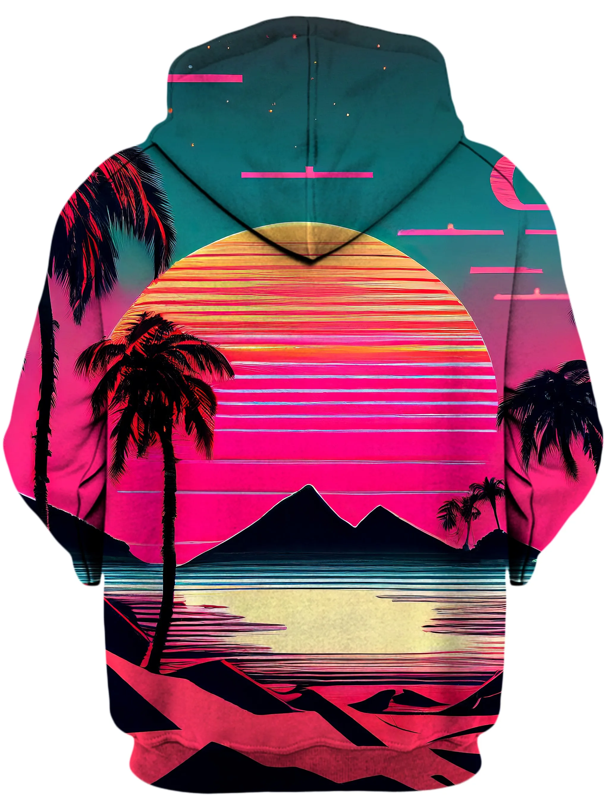 Beach Sunset Unisex Zip-Up Hoodie