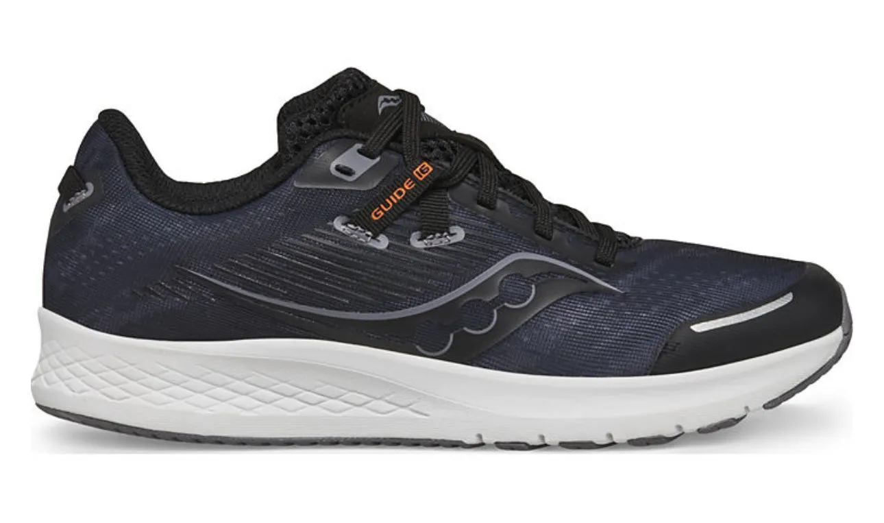 Big Kid's Saucony Guide 16 (Black/White)