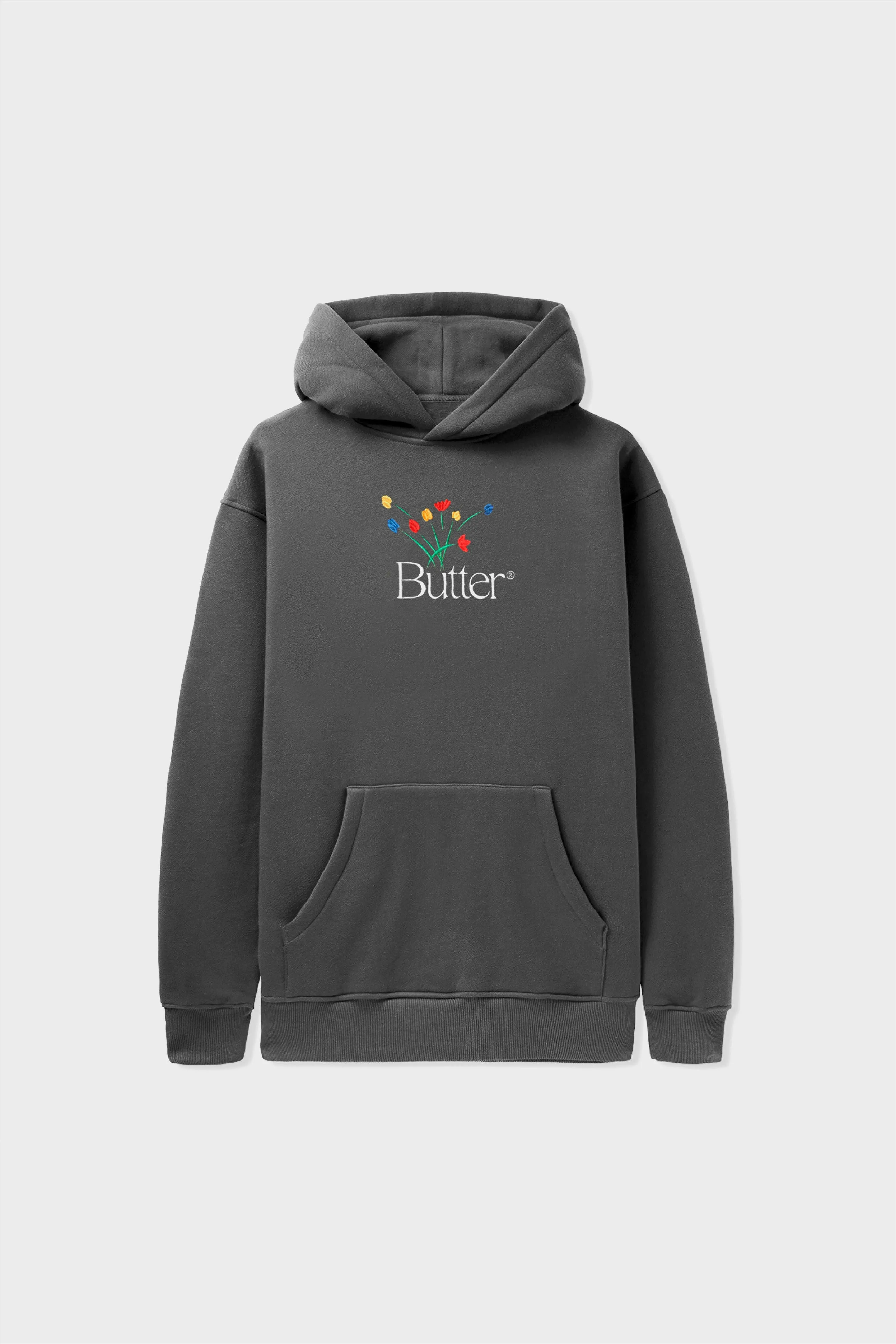 Bouquet Embroidered Pullover Hoodie