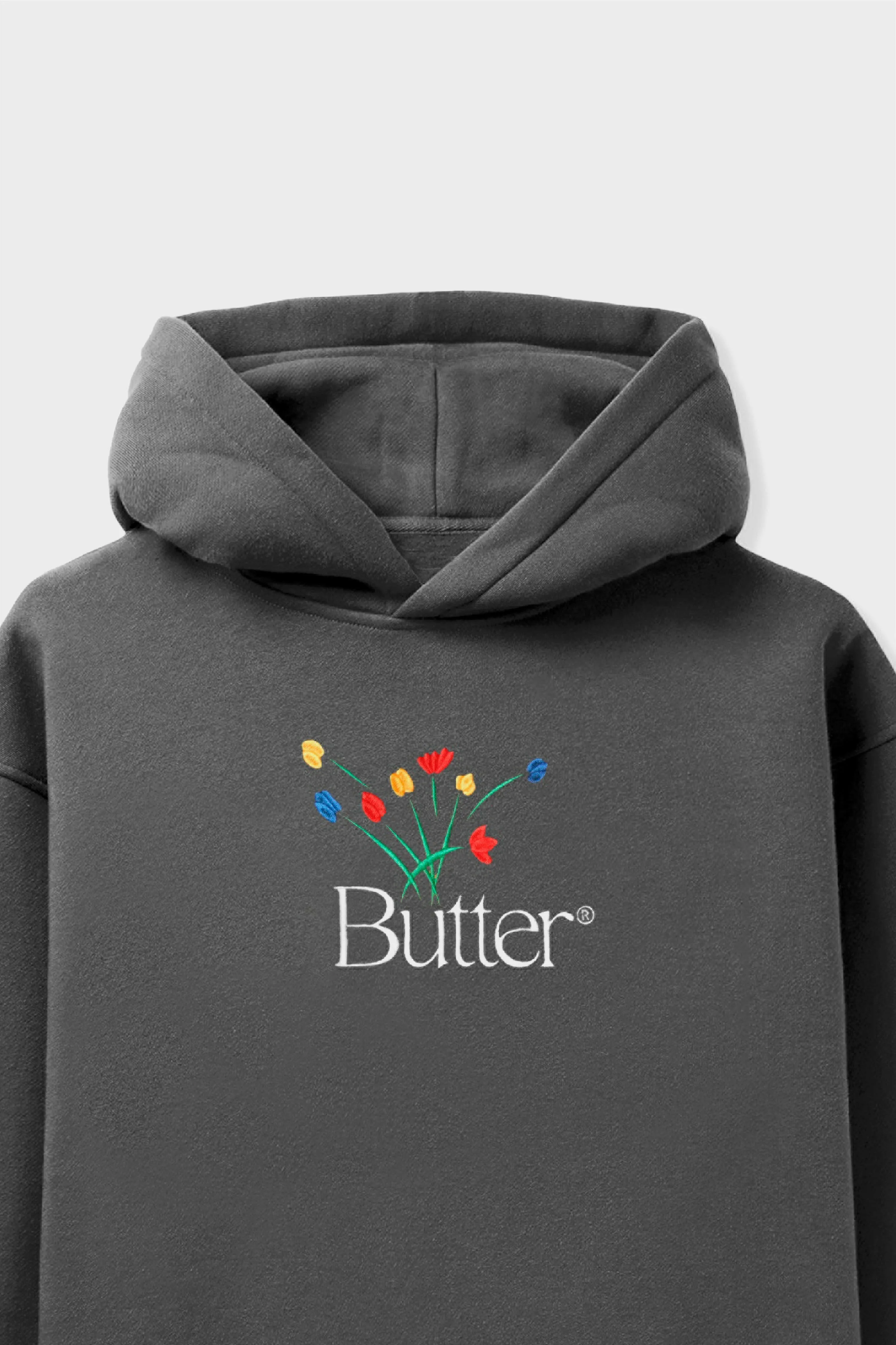 Bouquet Embroidered Pullover Hoodie