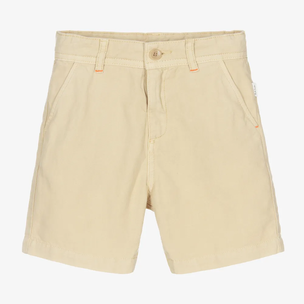 Boys Beige Chino Shorts