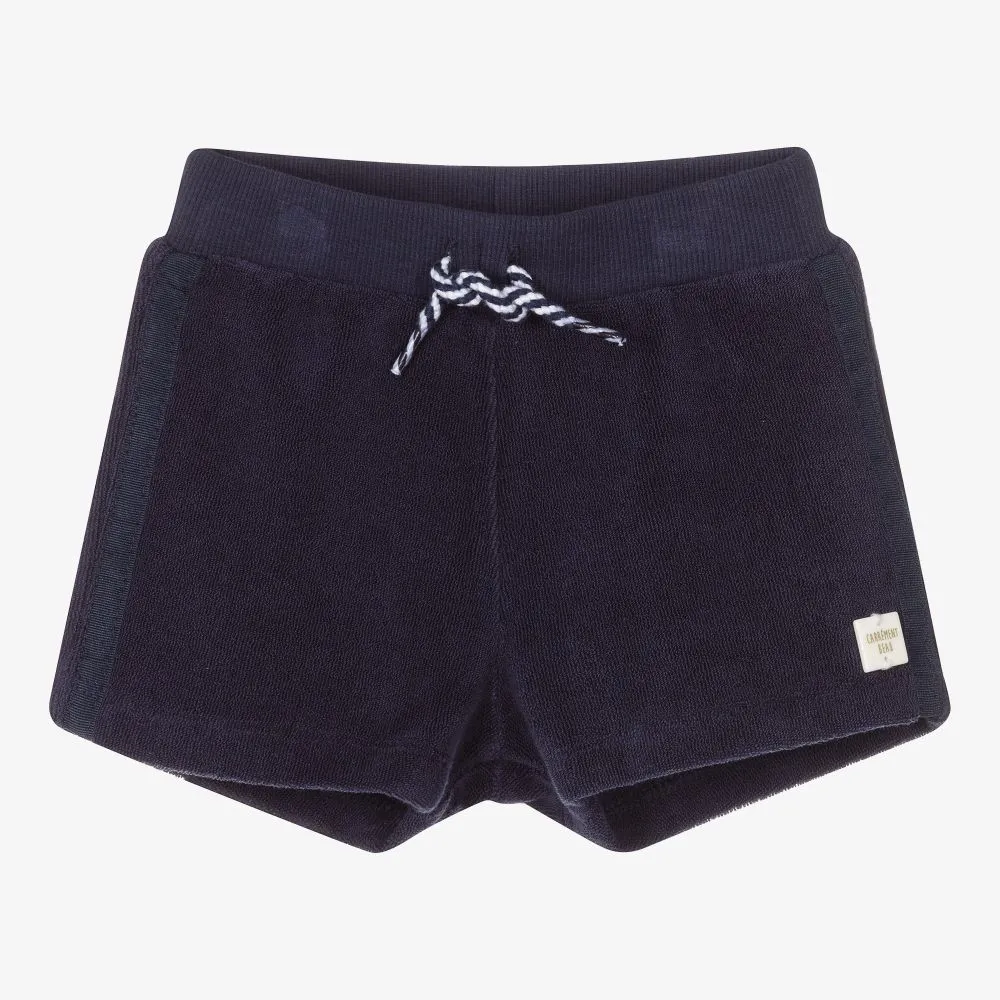 Boys Blue Cotton Shorts