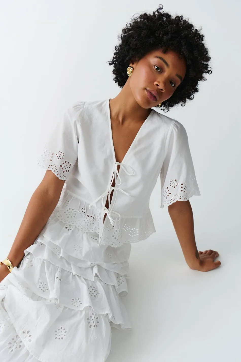 Broderi anglaise blouse