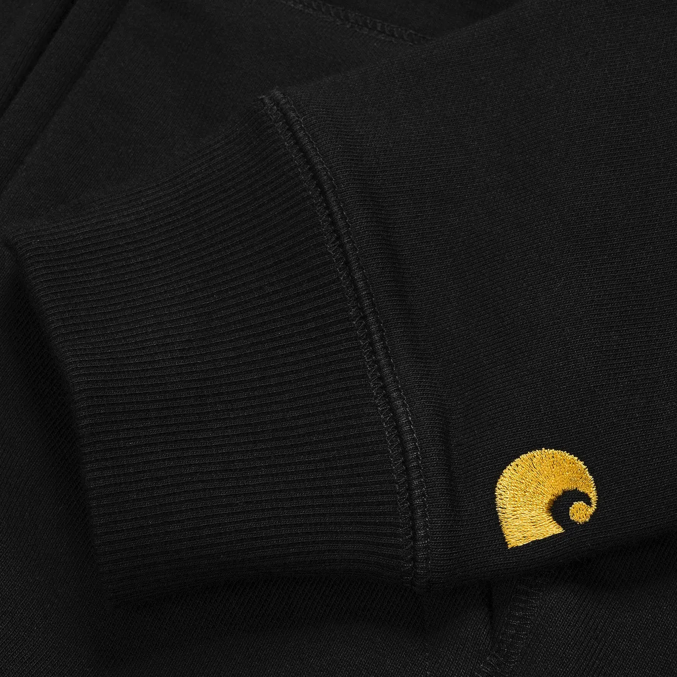 Carhartt WIP Hooded Chase Jacket Black / Gold