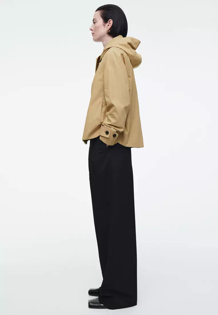 COS Detachable-Hood Short Trench Coat