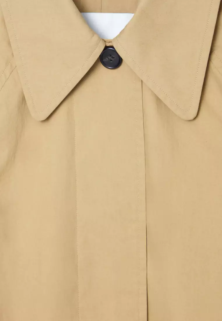 COS Detachable-Hood Short Trench Coat