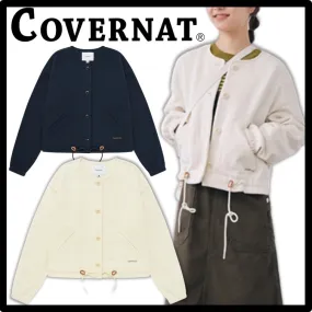 COVERNAT  |Street Style Logo Cardigans