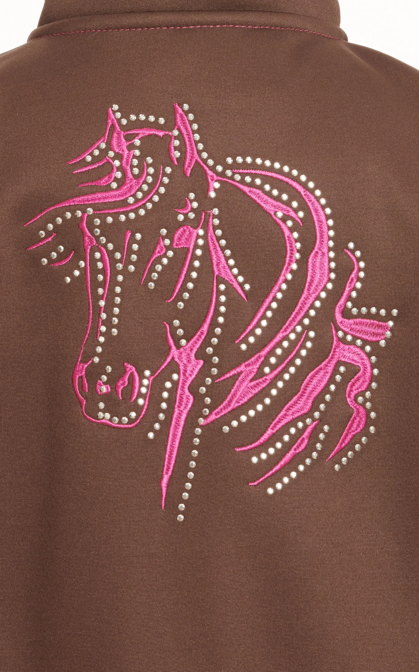 Cowgirl Hardware Toddler Girl's Dark Chocolate & Raspberry Bella Horse & Bling Jacket