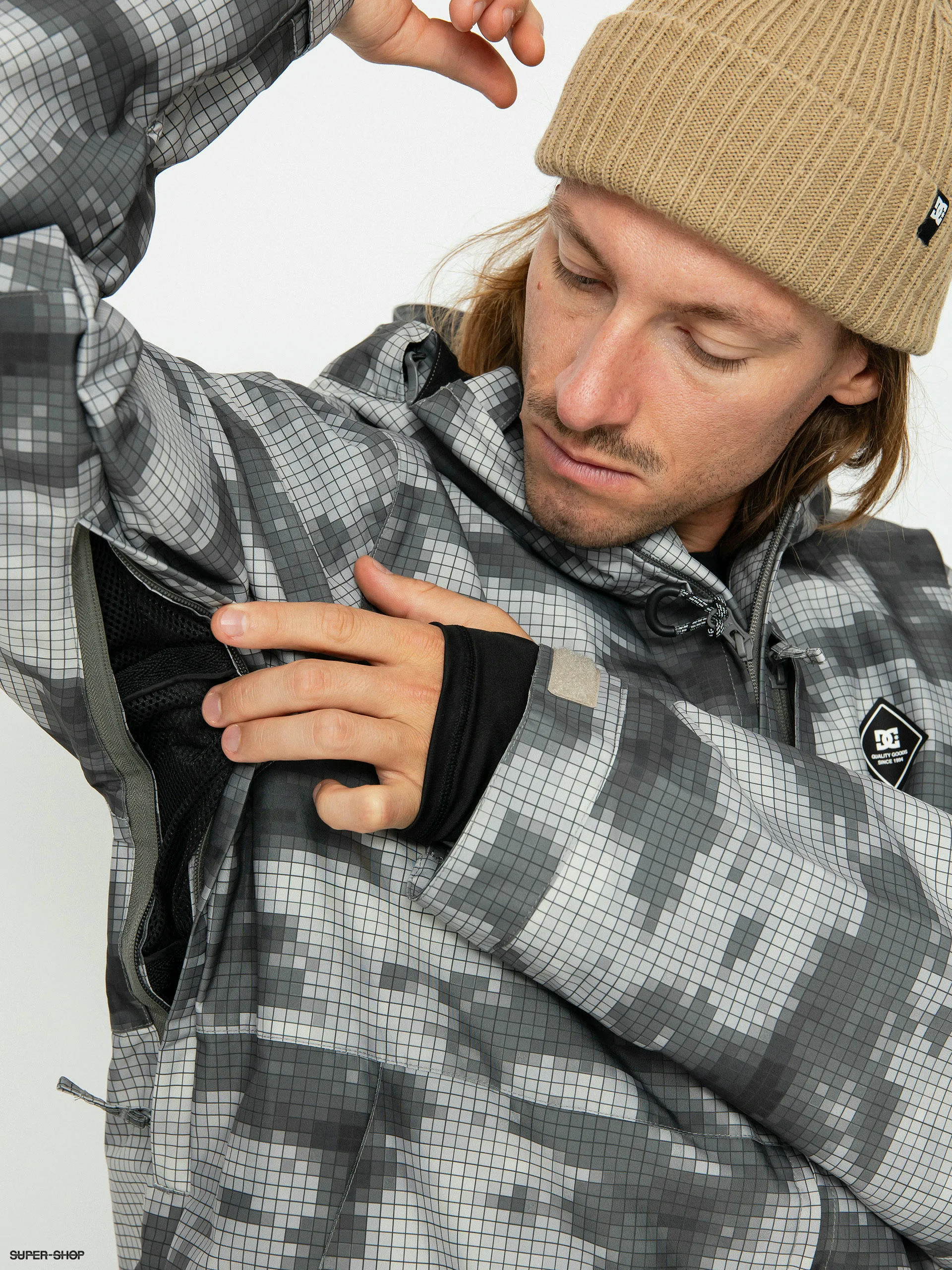 DC Basis Print Snowboard jacket (cloud cover)