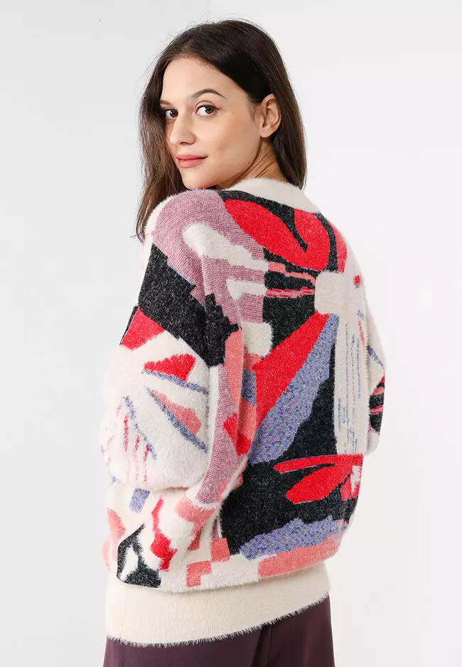 Desigual Multicolor Geometric Sweater