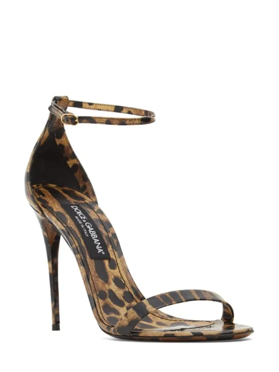 Dolce&Gabbana   105mm Keira patent leather sandals 