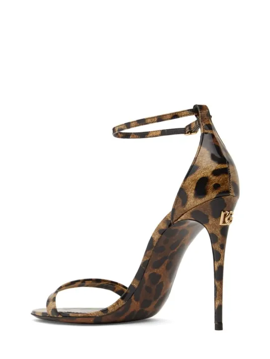 Dolce&Gabbana   105mm Keira patent leather sandals 