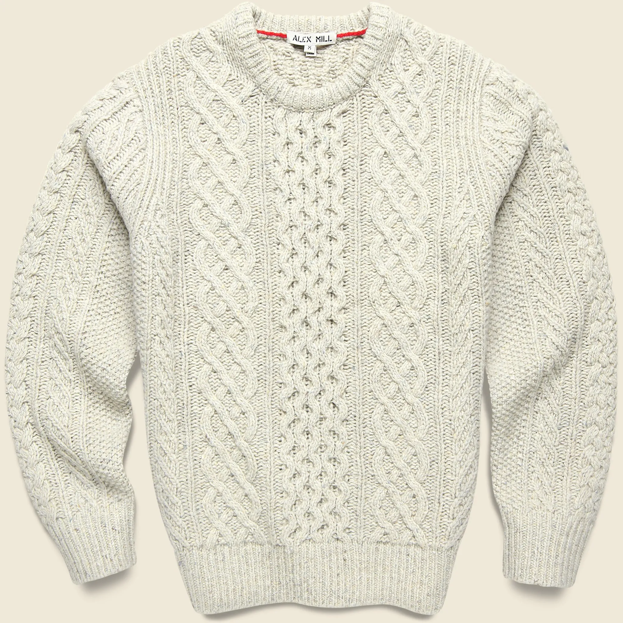 Donegal Fisherman Sweater - Oatmeal