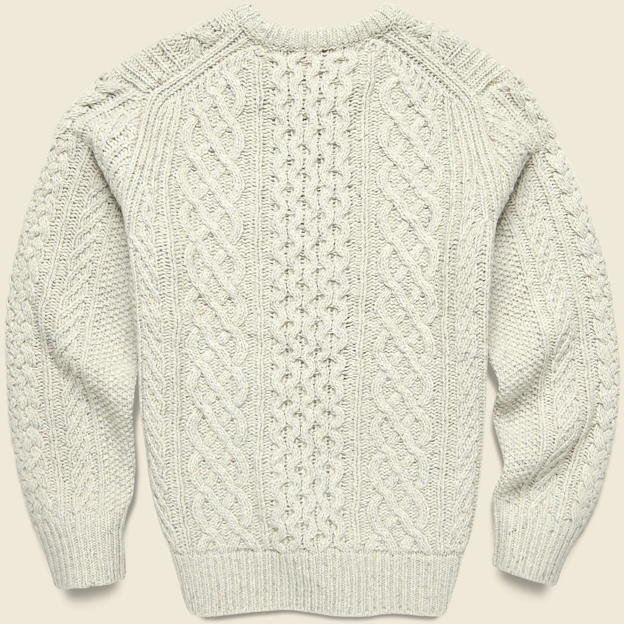 Donegal Fisherman Sweater - Oatmeal