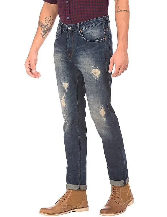 Ed Hardy Slim Fit Stone Wash Jeans