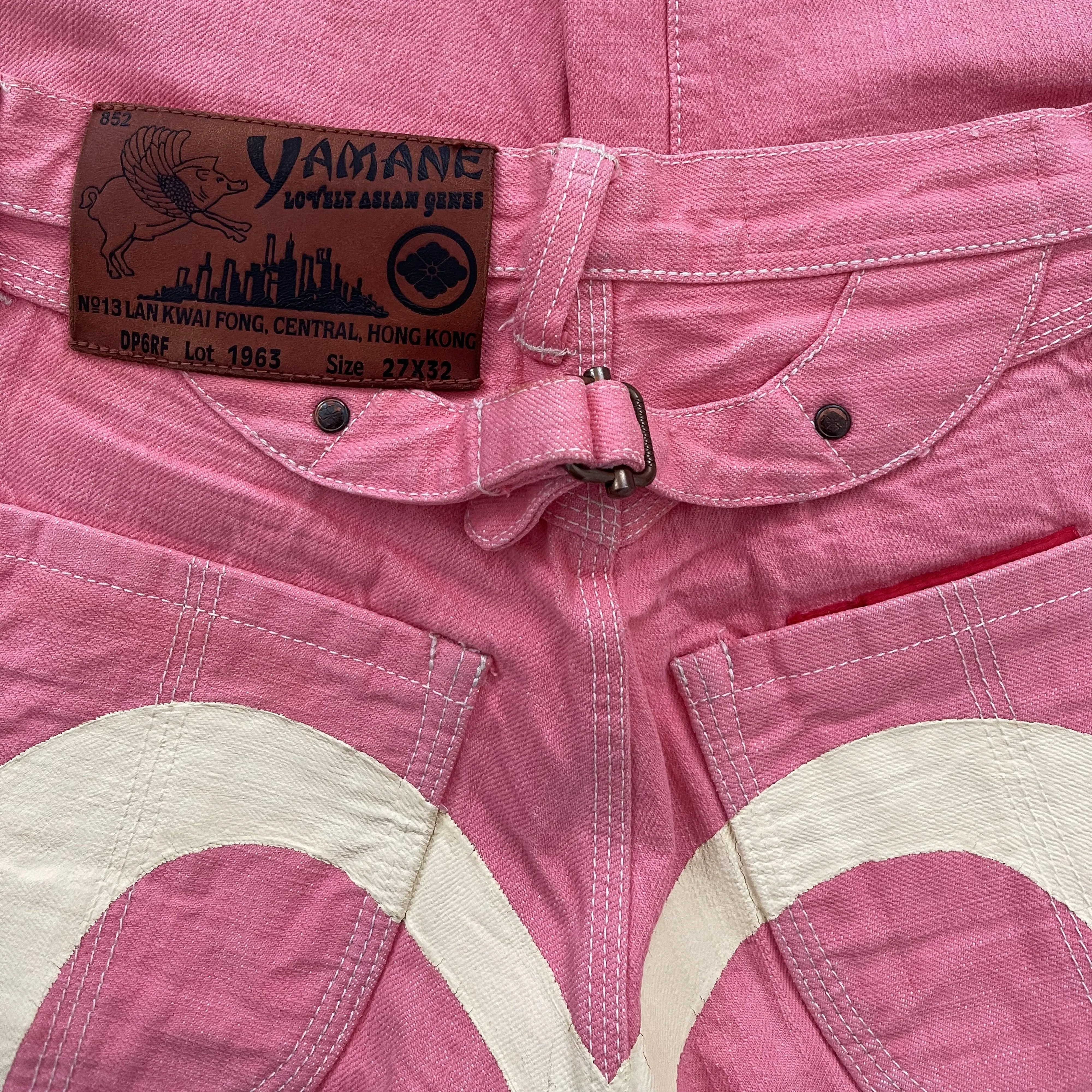 Evisu Daicock Pink Jeans