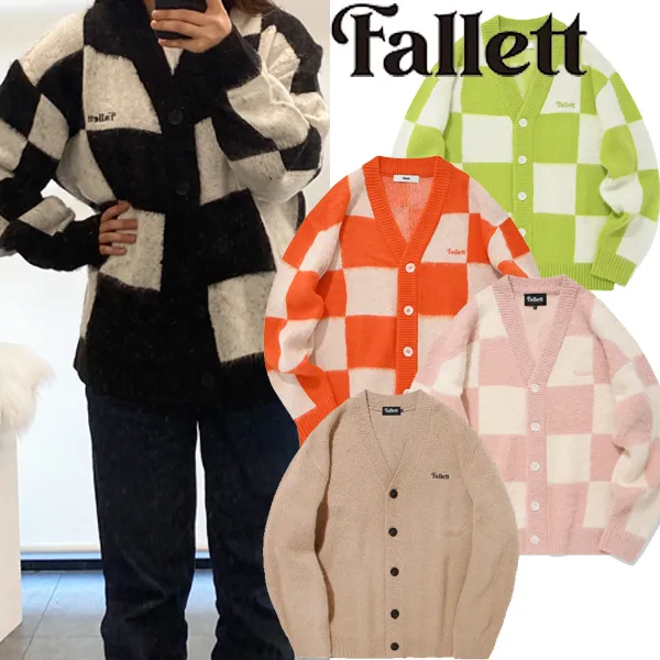 Fallett  |Unisex Street Style Logo Cardigans