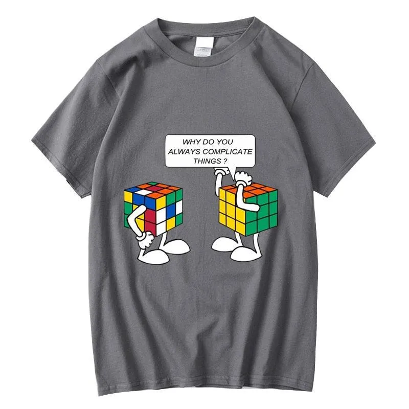 Funny Sarcastic Pun Intended T-shirt Complicated Rubics Cube