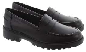 GEOX Juniors And Youths Casey Loafers In Black