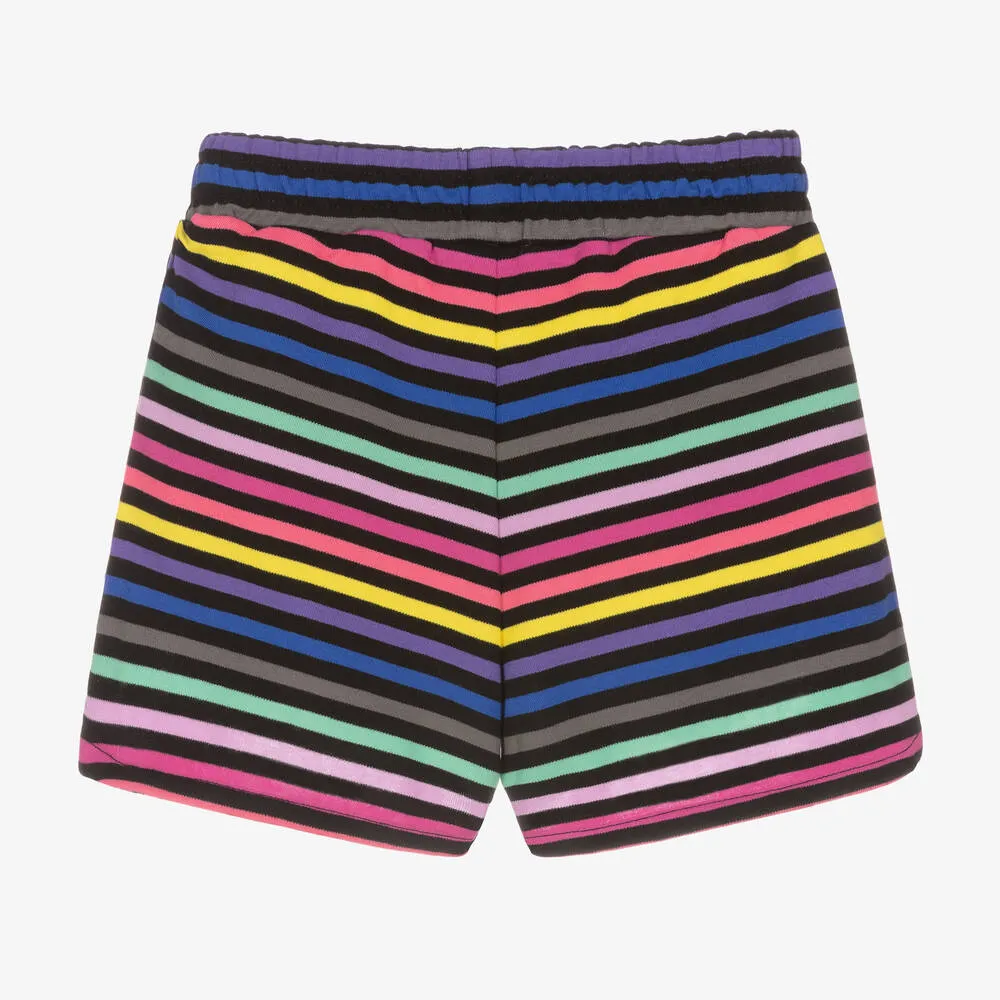 Girls Cotton Striped Shorts 