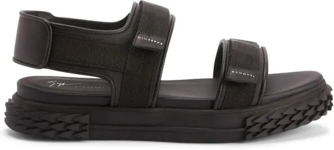 Giuseppe Zanotti Blabber Gummy touch-strap sandals Black