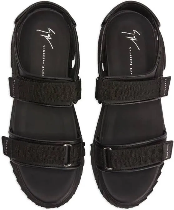 Giuseppe Zanotti Blabber Gummy touch-strap sandals Black