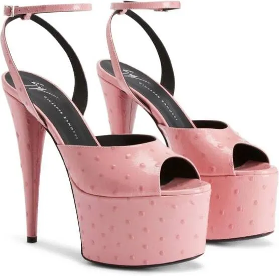 Giuseppe Zanotti GZ Aida 150mm platform sandals Pink