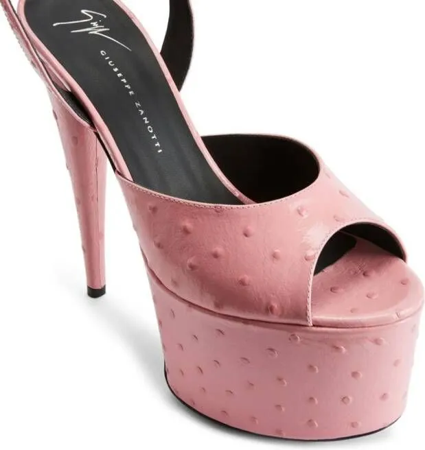 Giuseppe Zanotti GZ Aida 150mm platform sandals Pink