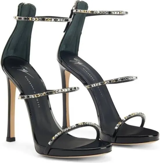 Giuseppe Zanotti Harmony Dark Colorful 120mm embellished sandals Black