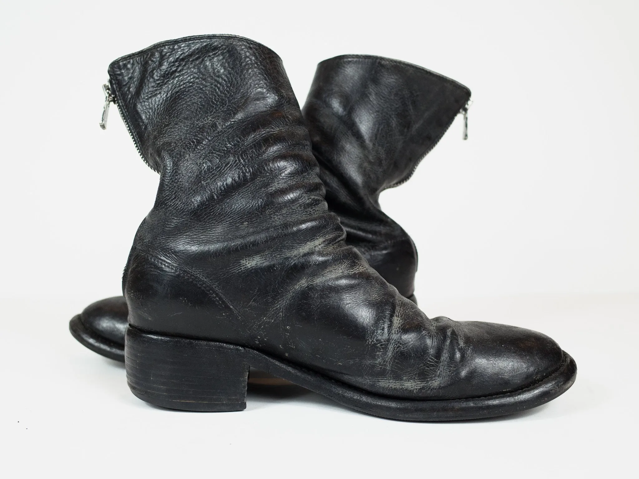 Guidi 788Z Stacked Heel Backzip Boots