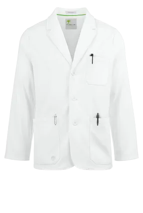 Healing Hands White Coat Minimalist Men's 30 ½" 5-Pocket STRETCH Lab Coat