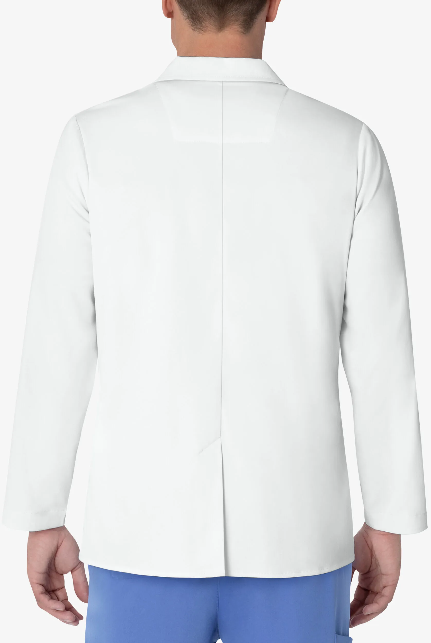 Healing Hands White Coat Minimalist Men's 30 ½" 5-Pocket STRETCH Lab Coat